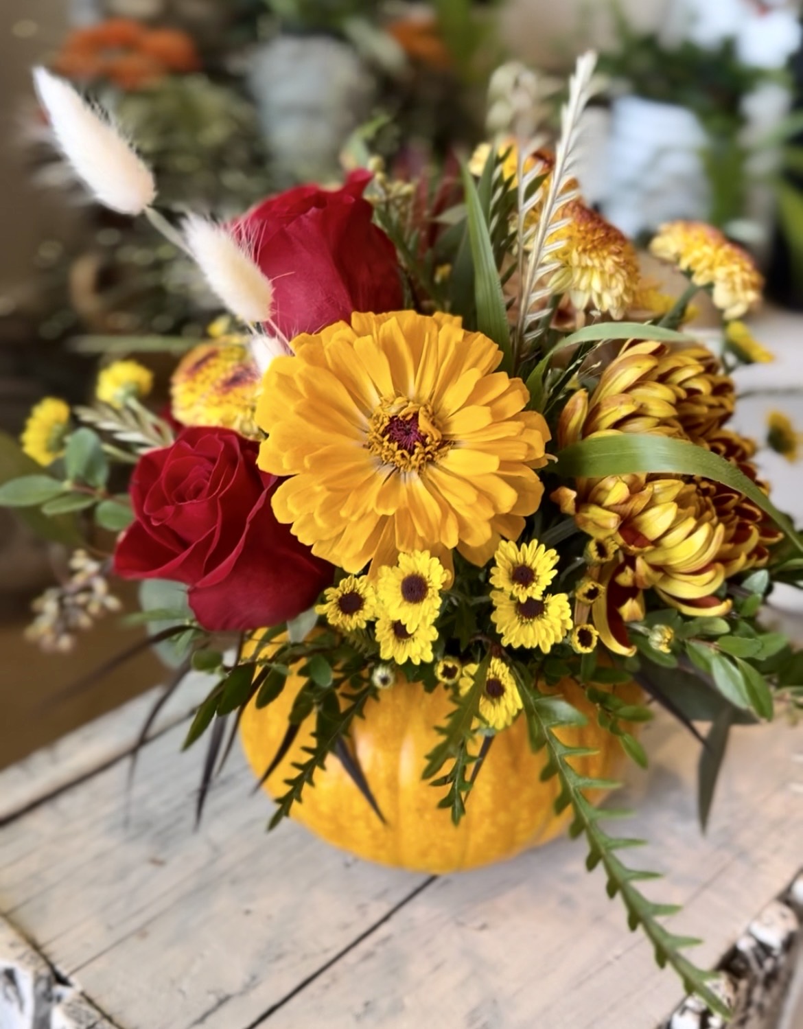 Thanksgiving centerpiece – Fleur Seasons Designs, Enderby BC