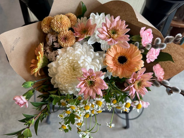 Wrapped Seasonal Bouquet – Fleur Seasons Designs, Enderby BC