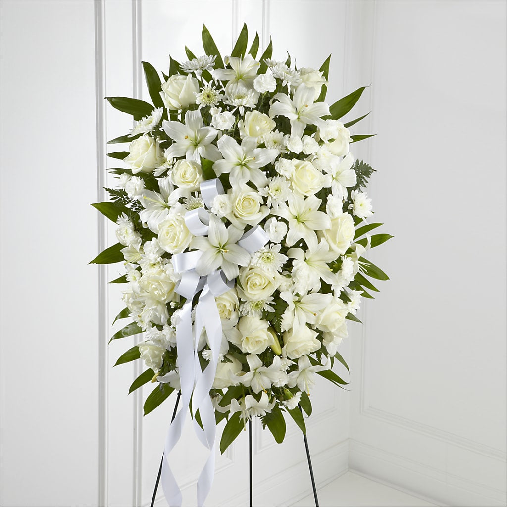 Hommage exquis - Sertissage sur pied - Ruban blanc