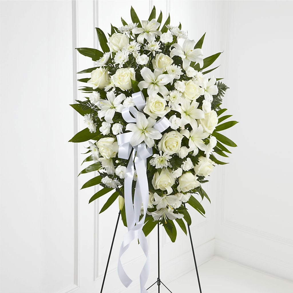 Hommage exquis - Sertissage sur pied - Ruban blanc